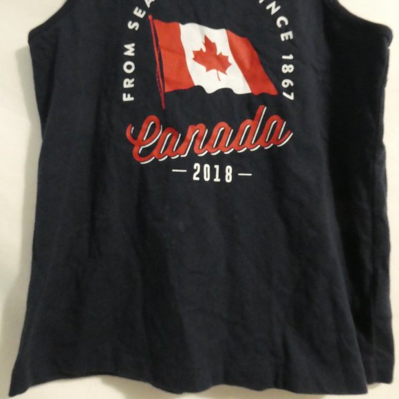 OLD NAVY small (6-7 years) navy graphic tank top Canada 2018 GUC - Picture 7 of 12